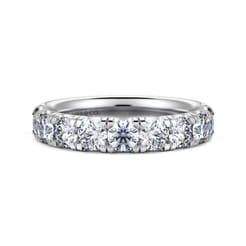 14K White Gold Diamond Matching Wedding Band