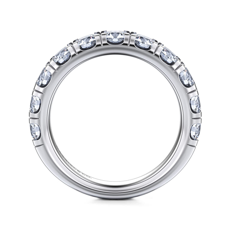 14K White Gold Diamond Matching Wedding Band - 1.67 ct - Shot 2