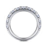 14K White Gold Diamond Matching Wedding Band - 1.67 ct