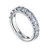 14K White Gold Diamond Matching Wedding Band - 1.67 ct