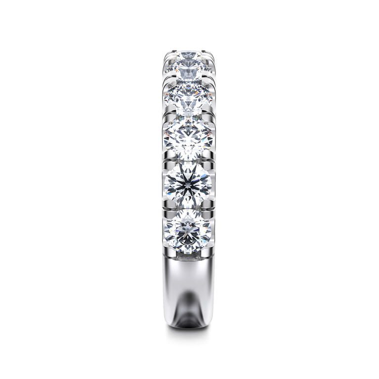 14K White Gold Diamond Matching Wedding Band - 1.67 ct - Shot 5