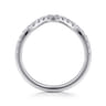 14K White Gold Diamond Matching Wedding Band - 0.3 ct