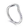 14K White Gold Diamond Matching Wedding Band - 0.3 ct