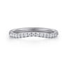 14K White Gold Diamond Matching Wedding Band - 0.21 ct