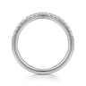 14K White Gold Diamond Matching Wedding Band - 0.21 ct