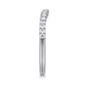 14K White Gold Diamond Matching Wedding Band - 0.21 ct