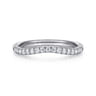 14K White Gold Diamond Matching Wedding Band - 0.21 ct