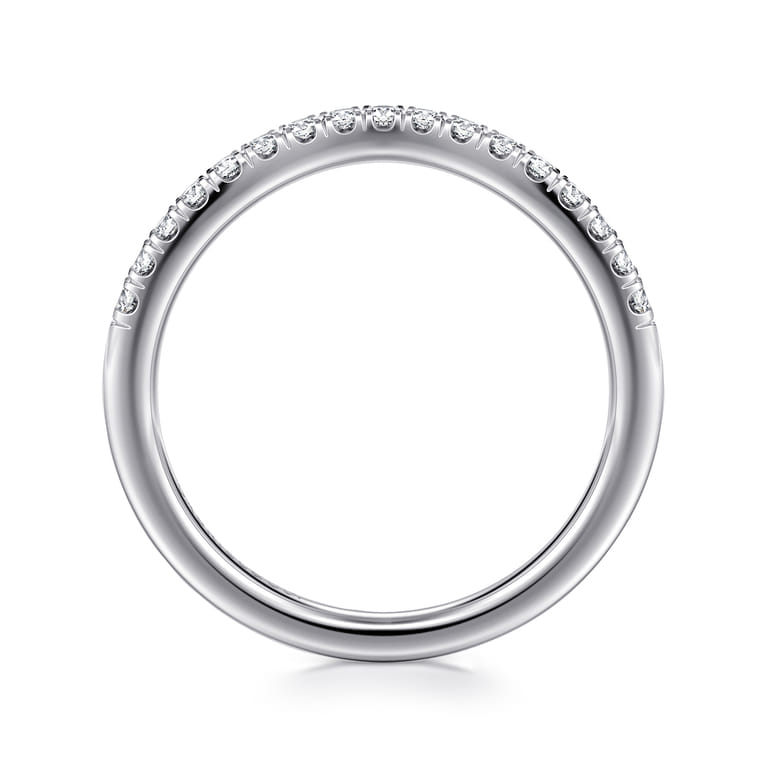 14K White Gold Diamond Matching Wedding Band - 0.21 ct - Shot 2