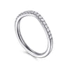14K White Gold Diamond Matching Wedding Band - 0.21 ct