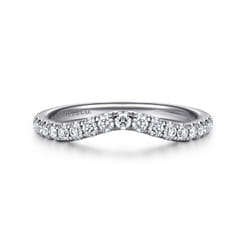 14K White Gold Diamond Matching Wedding Band