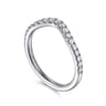 14K White Gold Diamond Matching Wedding Band - 0.3 ct