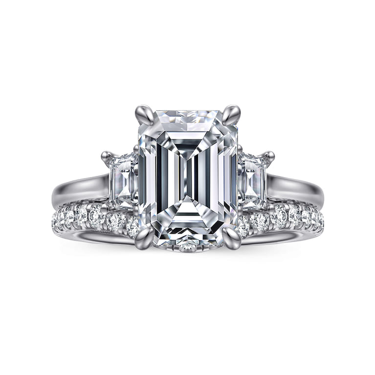 14K White Gold Diamond Matching Wedding Band - 0.3 ct - Shot 4
