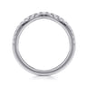 14K White Gold Diamond Matching Wedding Band - 0.3 ct