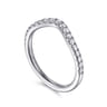 14K White Gold Diamond Matching Wedding Band - 0.3 ct