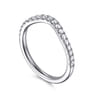 14K White Gold Diamond Matching Wedding Band - 0.3 ct