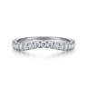 14K White Gold Diamond Matching Wedding Band - 0.4 ct