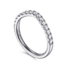 14K White Gold Diamond Matching Wedding Band - 0.4 ct