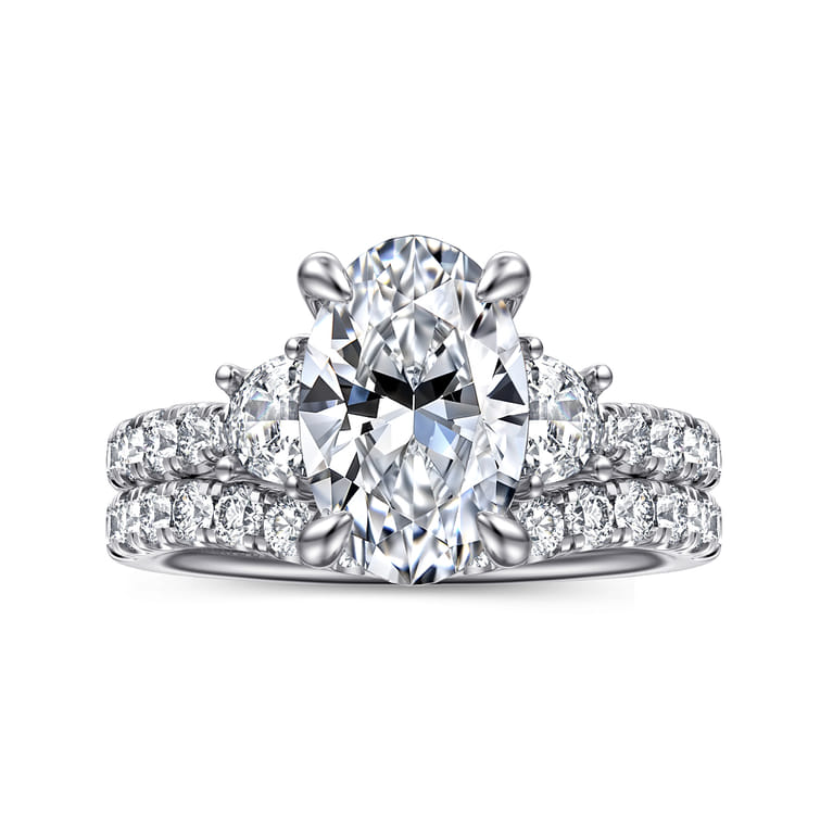 14K White Gold Diamond Matching Wedding Band - 0.4 ct - Shot 4