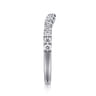 14K White Gold Diamond Matching Wedding Band - 0.4 ct