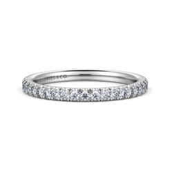 14K White Gold Diamond Matching Wedding Band