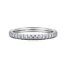14K White Gold Diamond Matching Wedding Band - 0.25 ct