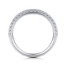 14K White Gold Diamond Matching Wedding Band - 0.25 ct