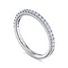 14K White Gold Diamond Matching Wedding Band - 0.25 ct