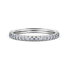 14K White Gold Diamond Matching Wedding Band - 0.25 ct