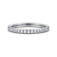 14K White Gold Diamond Matching Wedding Band