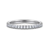14K White Gold Diamond Matching Wedding Band - 0.25 ct