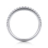 14K White Gold Diamond Matching Wedding Band - 0.25 ct