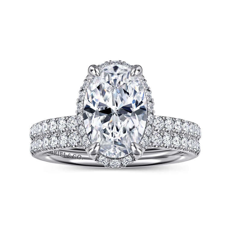 14K White Gold Diamond Matching Wedding Band - 0.22 ct - Shot 1