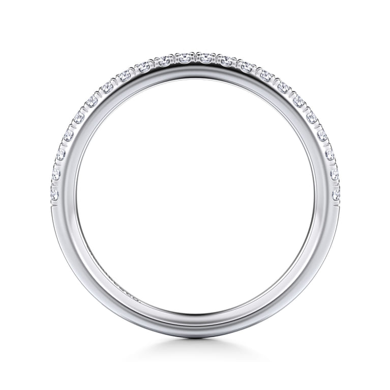 14K White Gold Diamond Matching Wedding Band - 0.22 ct - Shot 2