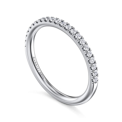 14K White Gold Diamond Matching Wedding Band