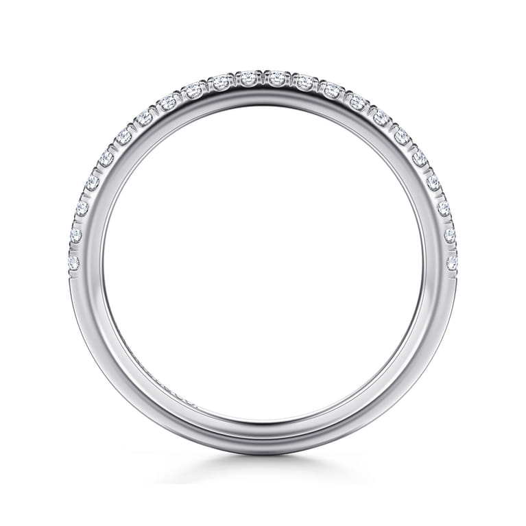 14K White Gold Diamond Matching Wedding Band - 0.22 ct - Shot 2