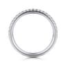 14K White Gold Diamond Matching Wedding Band - 0.22 ct