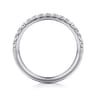 14K White Gold Diamond Matching Wedding Band - 0.4 ct