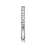 14K White Gold Diamond Matching Wedding Band - 0.4 ct