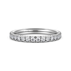 14K White Gold Diamond Matching Wedding Band