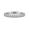 14K White Gold Diamond Matching Wedding Band - 0.4 ct