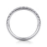 14K White Gold Diamond Matching Wedding Band - 0.4 ct