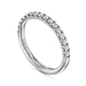 14K White Gold Diamond Matching Wedding Band - 0.4 ct