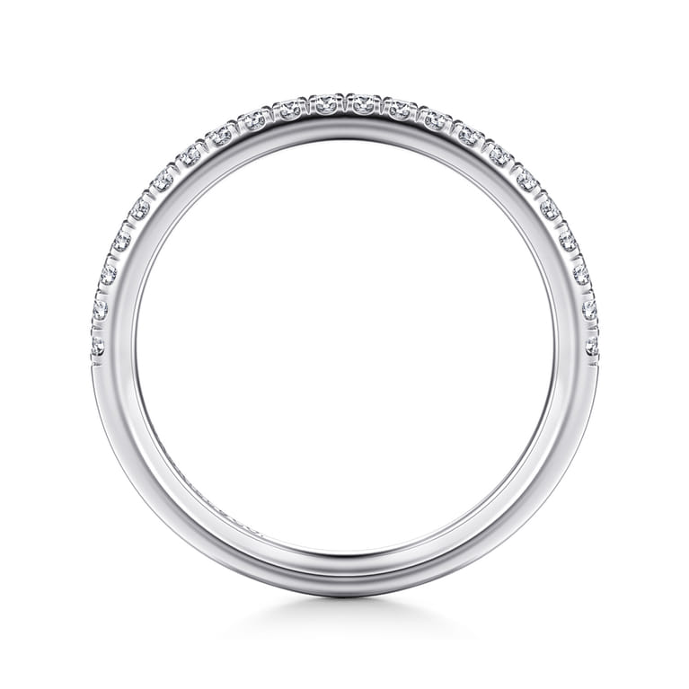 14K White Gold Diamond Matching Wedding Band - 0.22 ct - Shot 2
