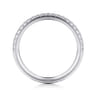 14K White Gold Diamond Matching Wedding Band - 0.22 ct