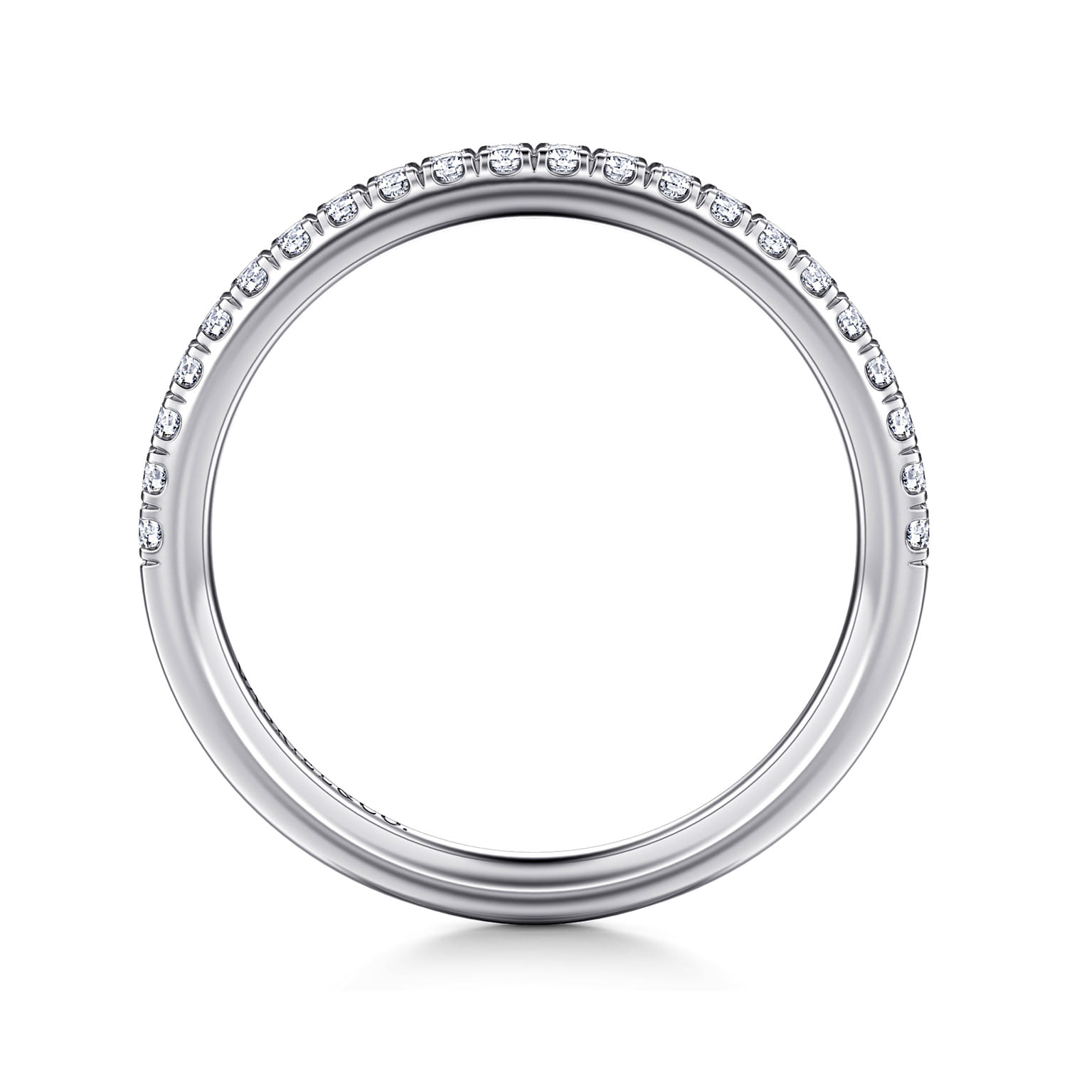 14K White Gold Diamond Matching Wedding Band - 0.22 ct - Shot 2