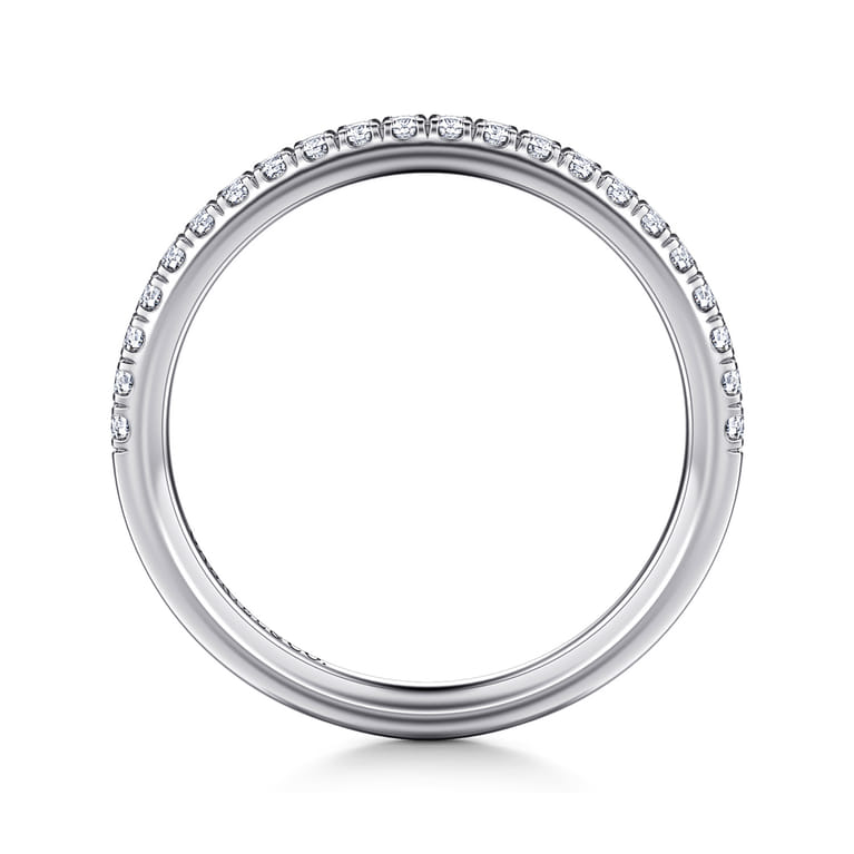 14K White Gold Diamond Matching Wedding Band - 0.22 ct - Shot 2