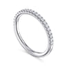 14K White Gold Diamond Matching Wedding Band - 0.22 ct