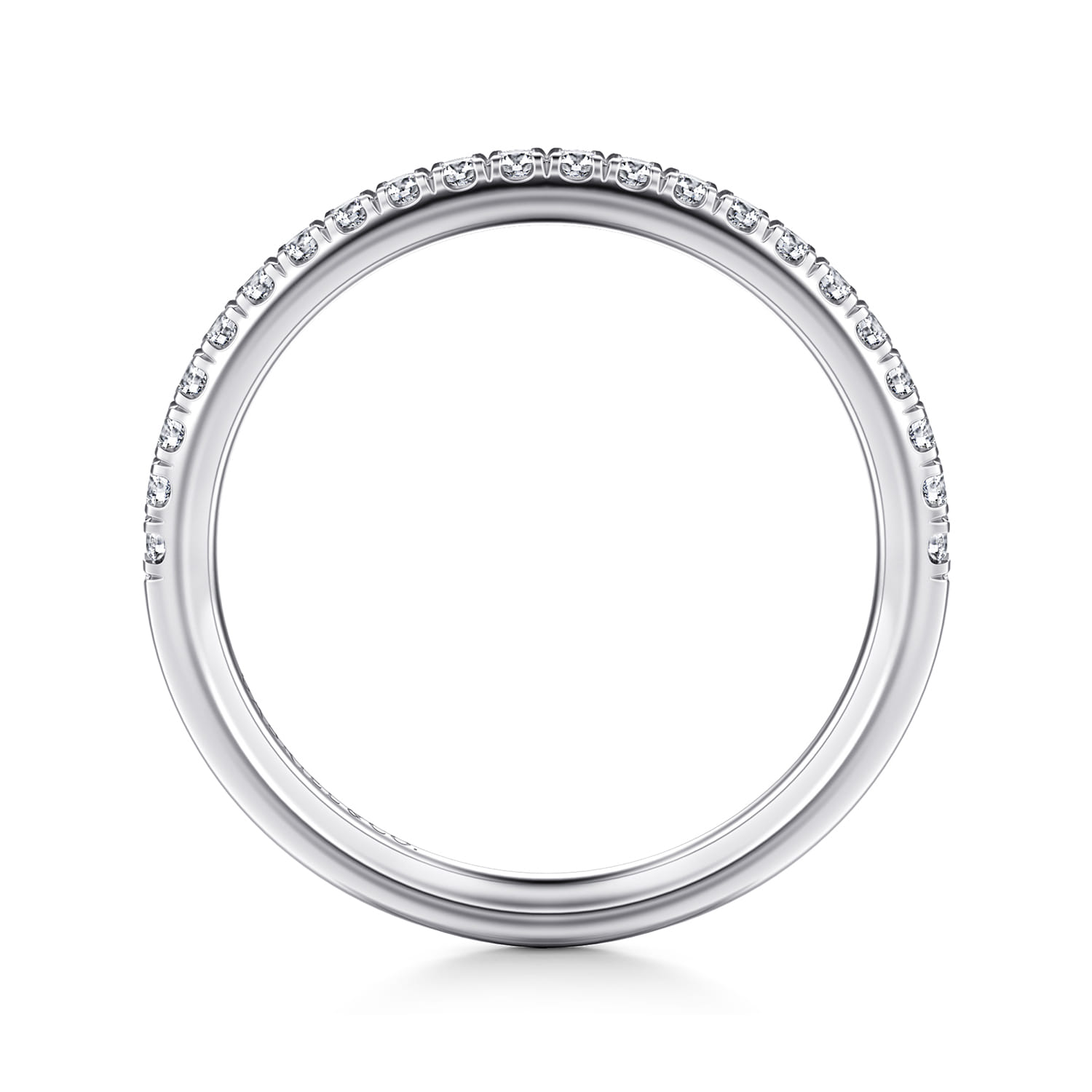 14K White Gold Diamond Matching Wedding Band - 0.22 ct - Shot 2