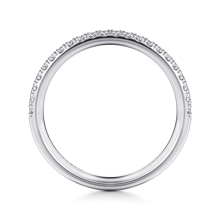 14K White Gold Diamond Matching Wedding Band - 0.22 ct - Shot 2
