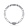 14K White Gold Diamond Matching Wedding Band - 0.22 ct